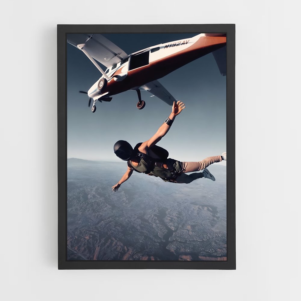 Poster Vol Extrême – affiche Base jump (vue 2)